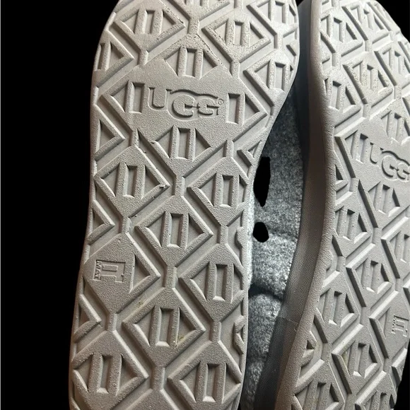 UGG Hanz Men's Gray Colored Wool Clog Style Home Shoes/Slippers Size 11 - Picture 7 of 7